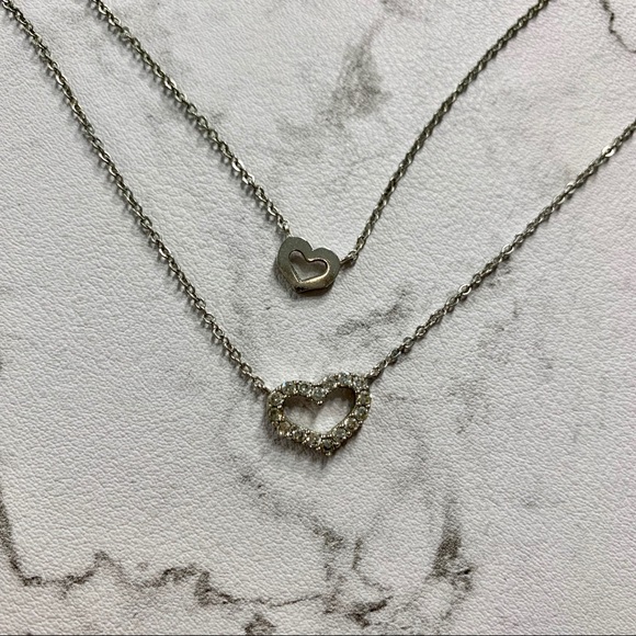 💎 Double heart necklace - Picture 1 of 1